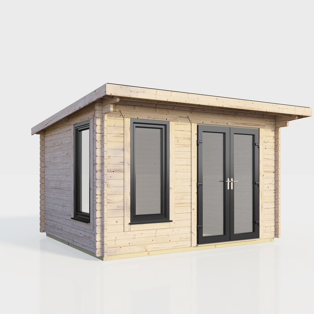 Express Power Pent Log Cabin