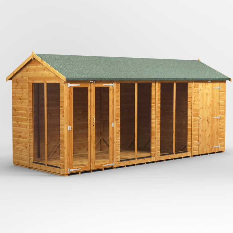 Fast Delivery Power Apex Summerhouse Combi With 4' Side Store