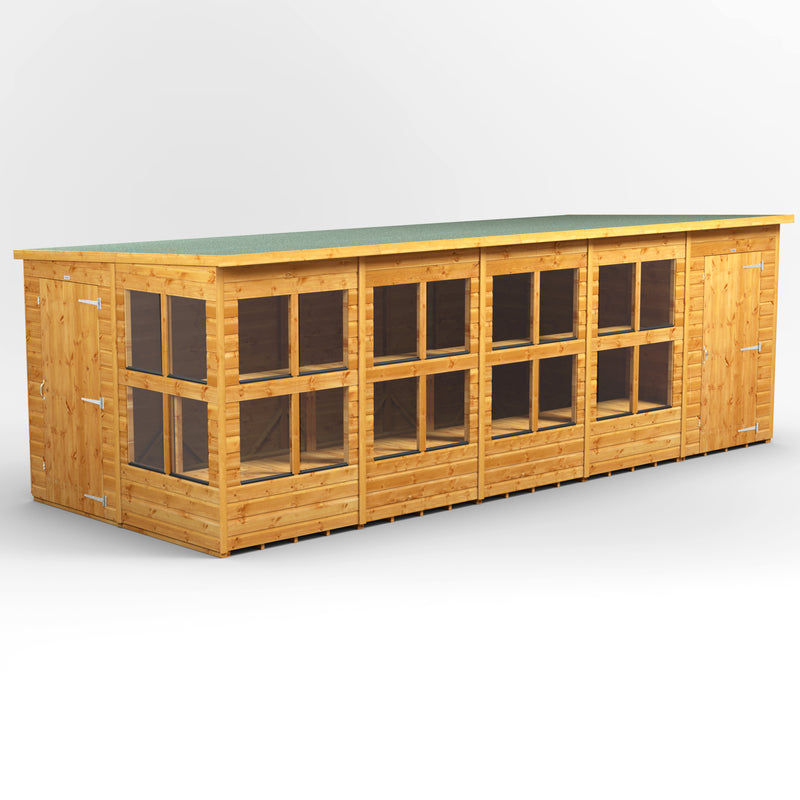 Fast Delivery Power Pent Potting Shed Combi With 4' Side Store