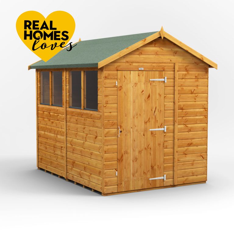 8x6 Fast Delivery Purewell Power Apex Shed - Purewell Timber