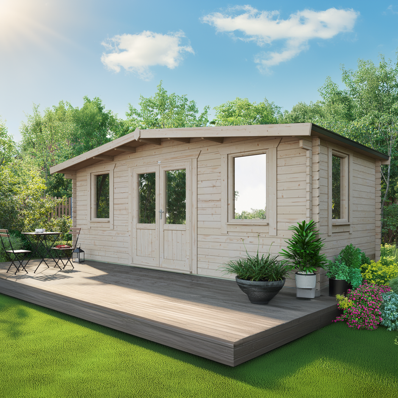 Express Power Classic Chalet Log Cabin 44mm