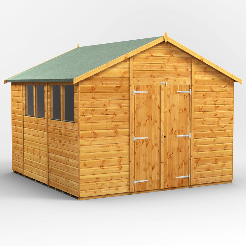 Extras | Double Door Option | Fast Delivery Power Premium Shiplap Apex Shed