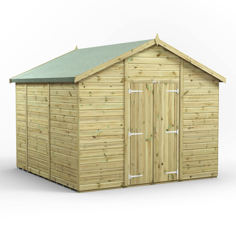 Extras | Double Door Option | Fast Delivery Power Premium Windowless Shiplap Apex Shed