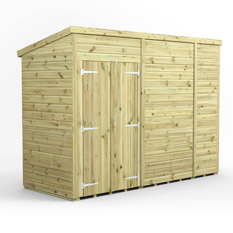 Extras | Double Door Option | Fast Delivery Power Premium Windowless Shiplap Pent Shed