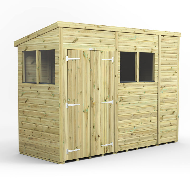 Extras | Double Door Option | Fast Delivery Power Premium Shiplap Pent Shed