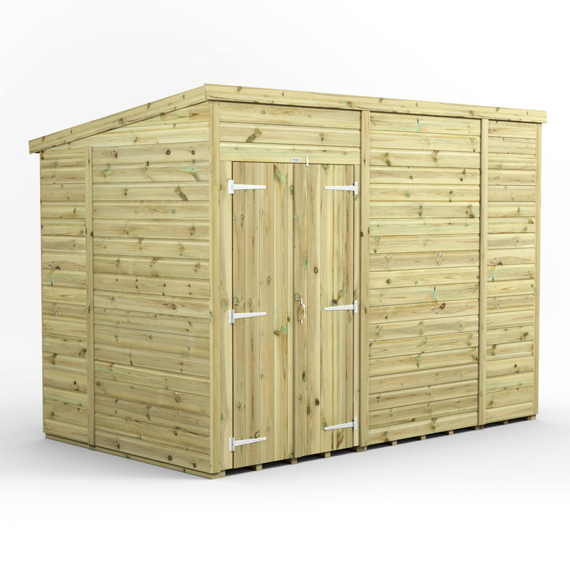 Extras | Double Door Option | Fast Delivery Power Premium Windowless Shiplap Pent Shed