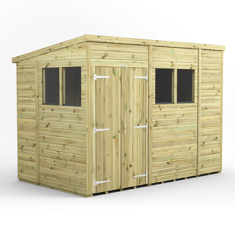 Extras | Double Door Option | Fast Delivery Power Premium Shiplap Pent Shed