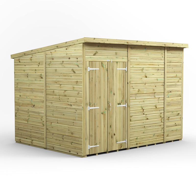 Extras | Double Door Option | Fast Delivery Power Premium Windowless Shiplap Pent Shed