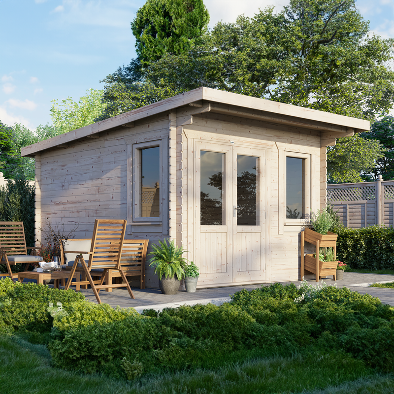Express Power Classic Pent Log Cabin