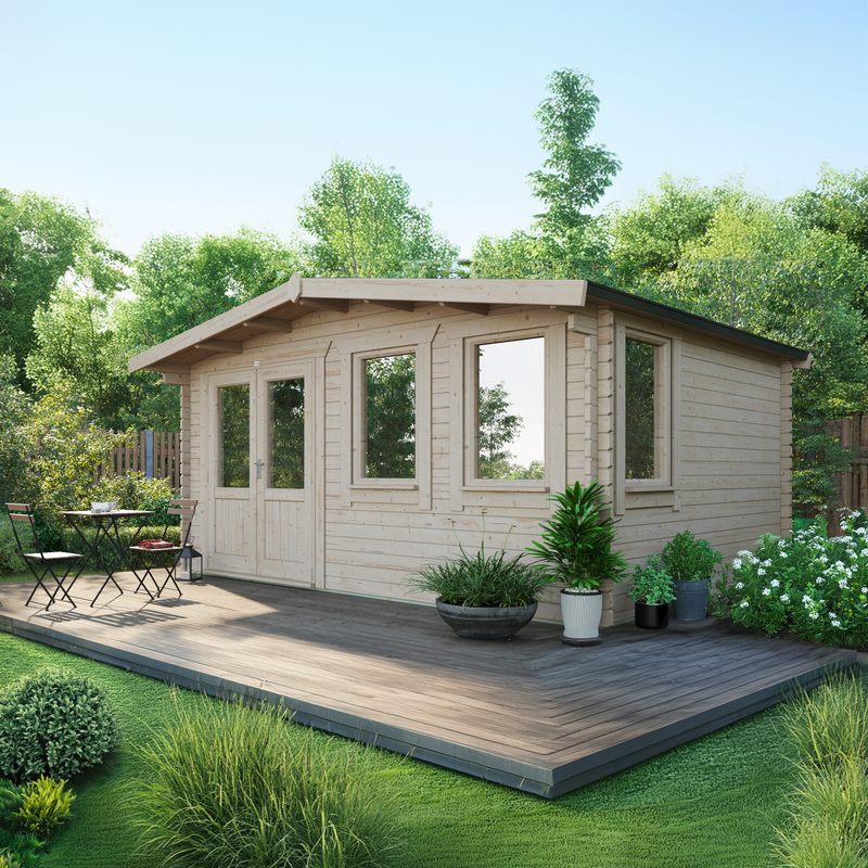 Express Power Classic Chalet Log Cabin 44mm