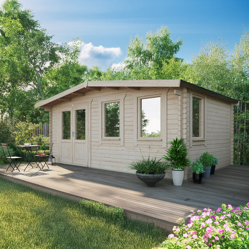 Express Power Classic Chalet Log Cabin 44mm