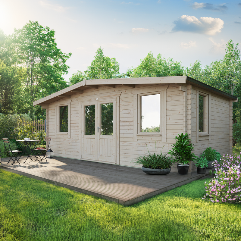 Express Power Classic Chalet Log Cabin 44mm