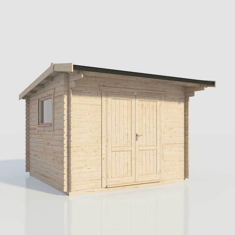 Fast Delivery 28mm Power Offset Apex Workshop Log Cabin