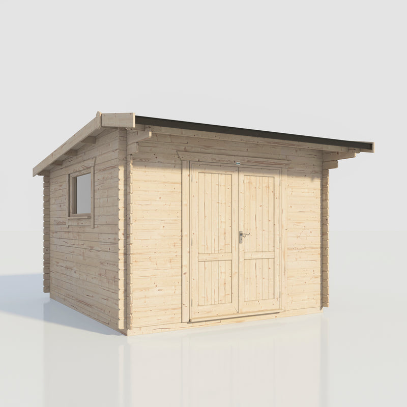Fast Delivery 28mm Power Offset Apex Workshop Log Cabin