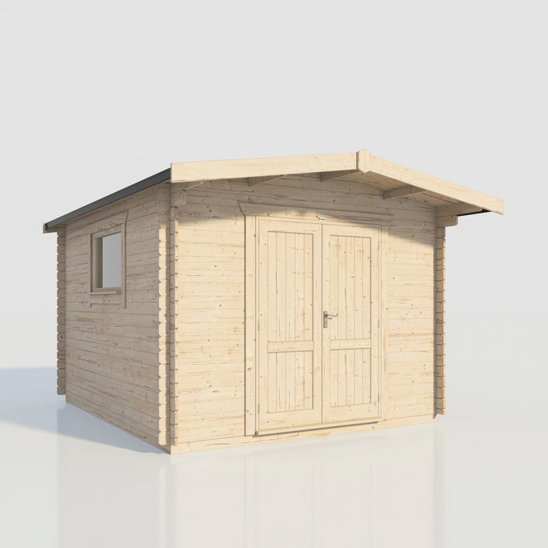 Fast Delivery 28mm Power Chalet Workshop Log Cabin