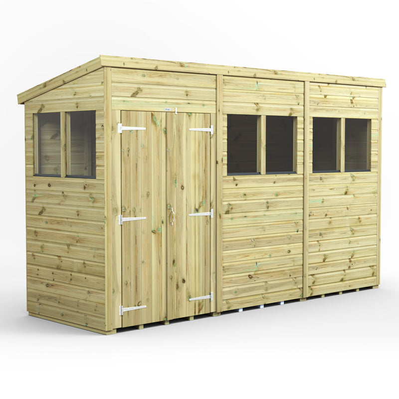 Extras | Double Door Option | Fast Delivery Power Premium Shiplap Pent Shed