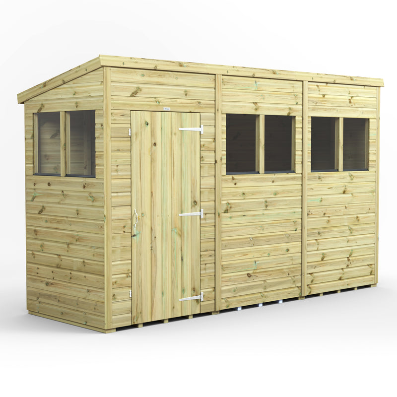 Fast Delivery Power Premium Shiplap Pent Shed