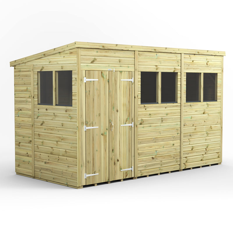 Extras | Double Door Option | Fast Delivery Power Premium Shiplap Pent Shed