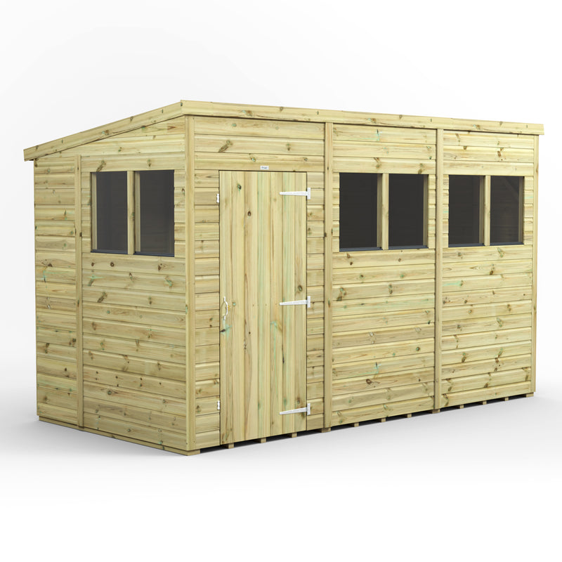 Fast Delivery Power Premium Shiplap Pent Shed