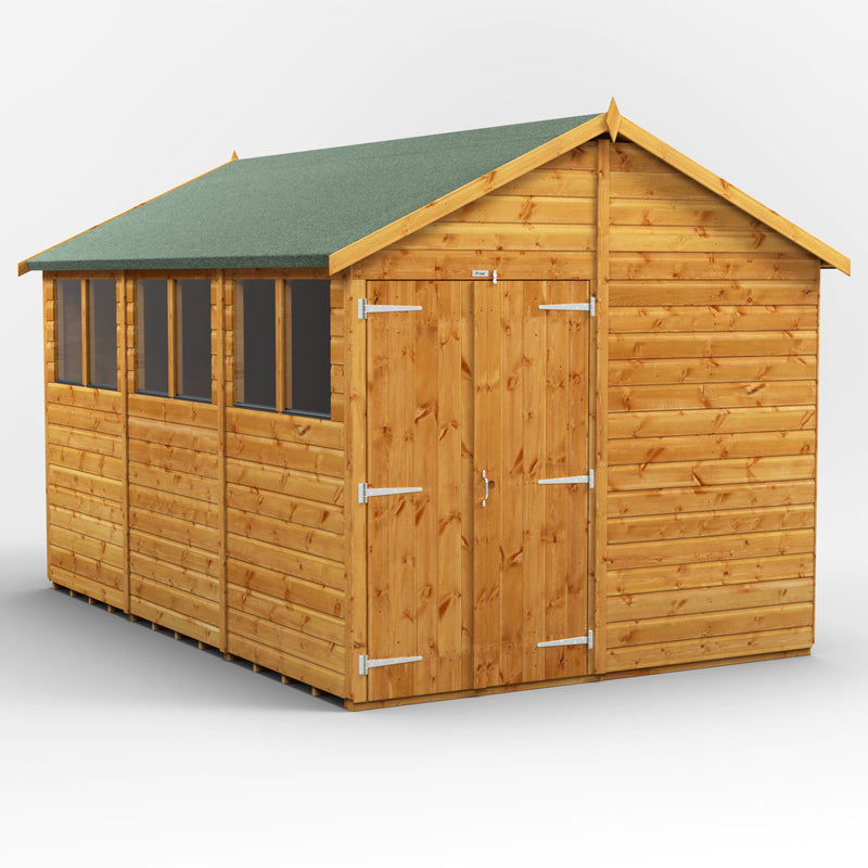 Extras | Double Door Option | Fast Delivery Power Premium Shiplap Apex Shed