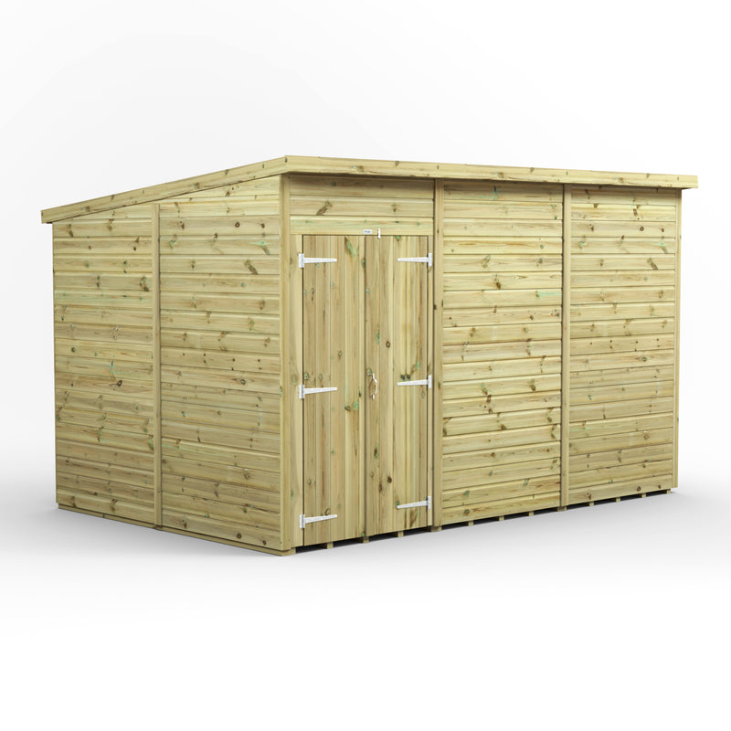 Extras | Double Door Option | Fast Delivery Power Premium Windowless Shiplap Pent Shed