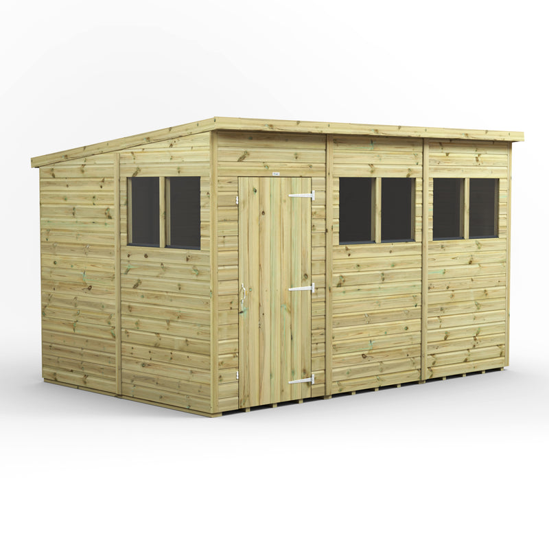 Fast Delivery Power Premium Shiplap Pent Shed