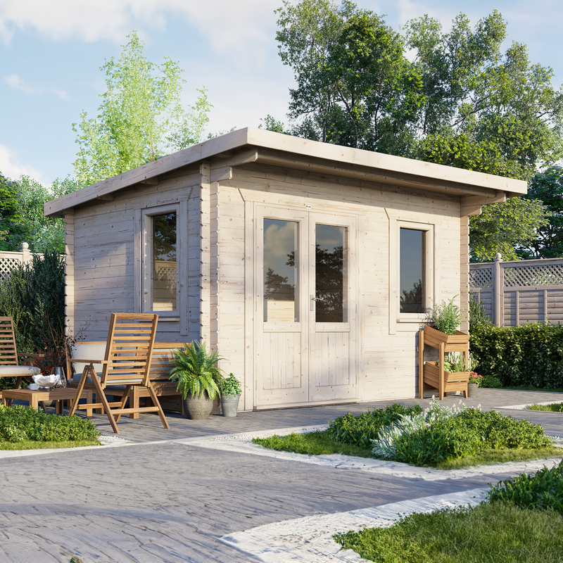 Express Power Classic Pent Log Cabin