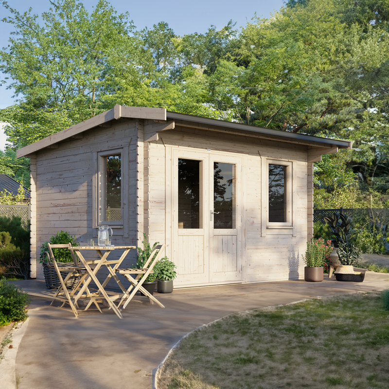 Express Power Classic Offset Apex Log Cabin