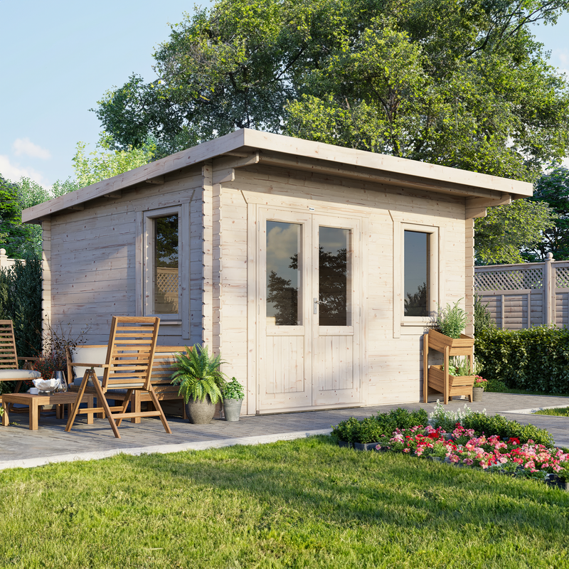 Express Power Classic Pent Log Cabin