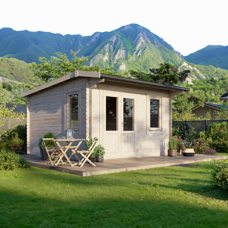 Express Power Classic Offset Apex Log Cabin