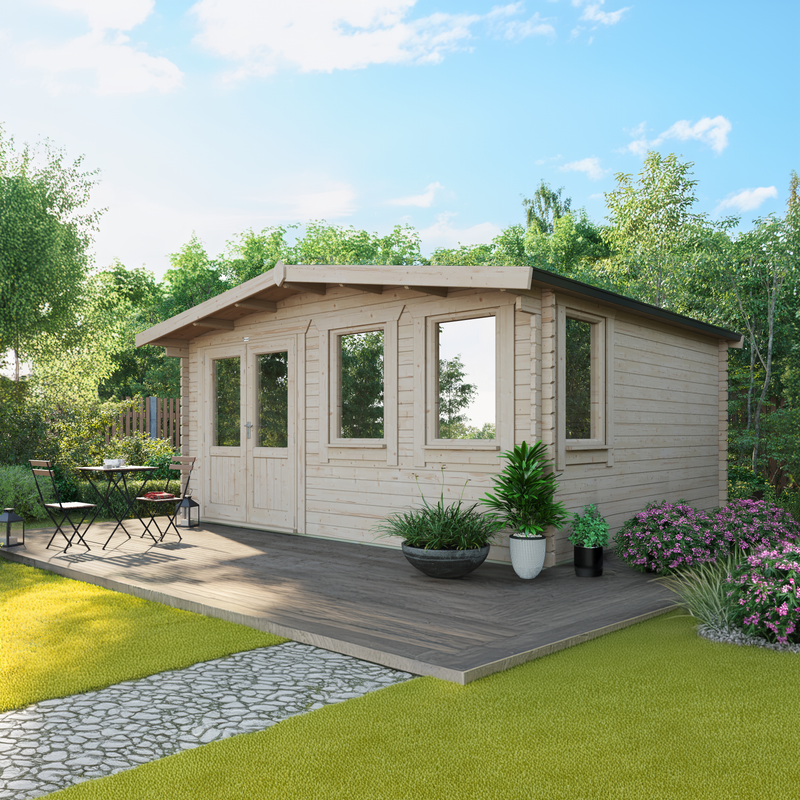 Express Power Classic Chalet Log Cabin 44mm