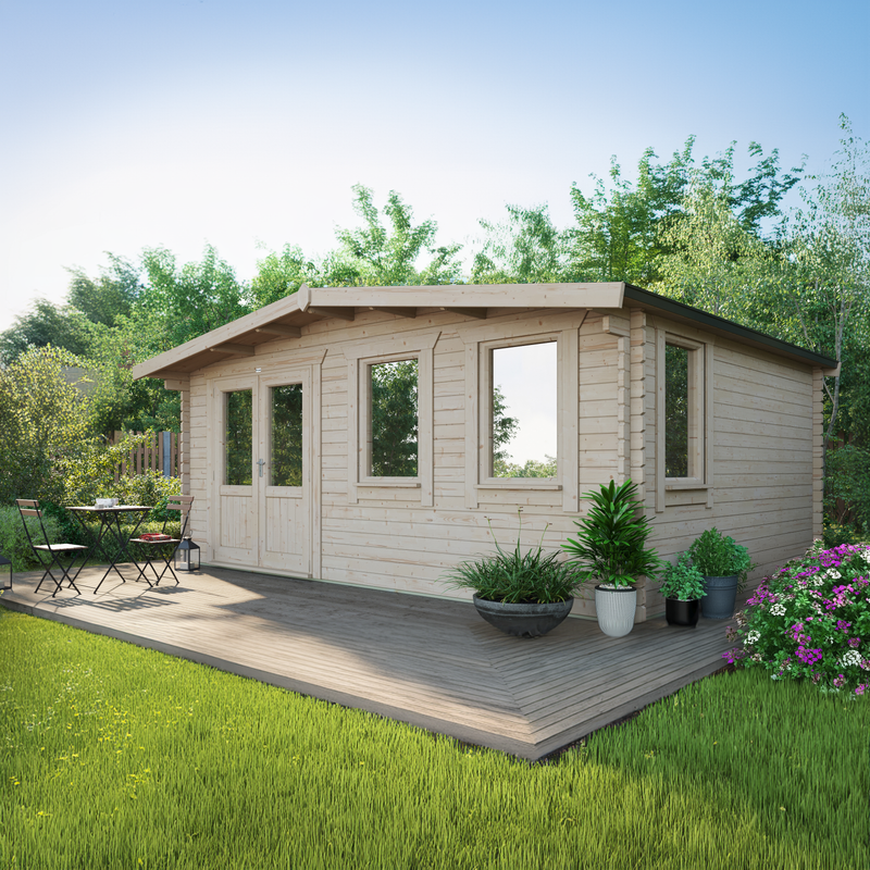 Express Power Classic Chalet Log Cabin 44mm