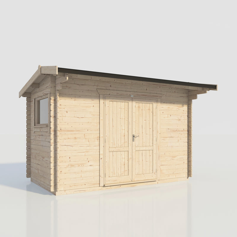 Fast Delivery 28mm Power Offset Apex Workshop Log Cabin