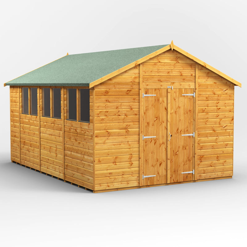 Extras | Double Door Option | Fast Delivery Power Premium Shiplap Apex Shed