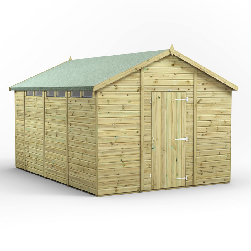 Fast Delivery Purewell Power Premium Security Shiplap Apex Shed