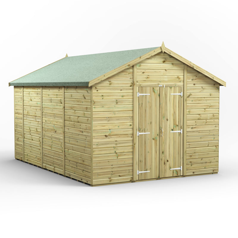 Extras | Double Door Option | Fast Delivery Power Premium Windowless Shiplap Apex Shed