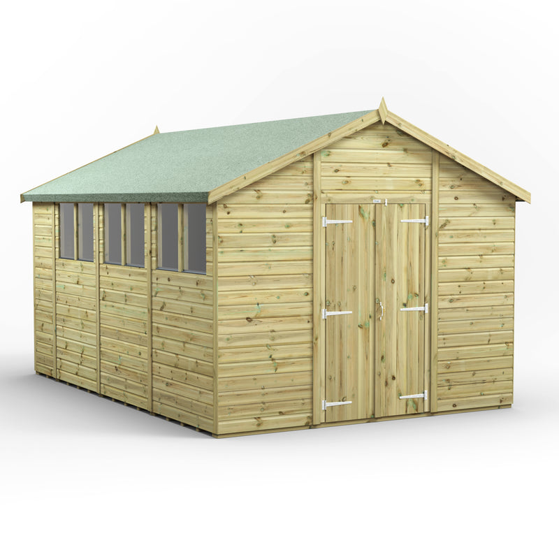 Extras | Double Door Option | Fast Delivery Power Premium Shiplap Apex Shed