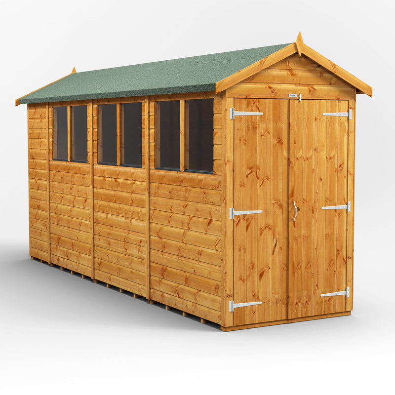 Extras | Double Door Option | Fast Delivery Power Premium Shiplap Apex Shed