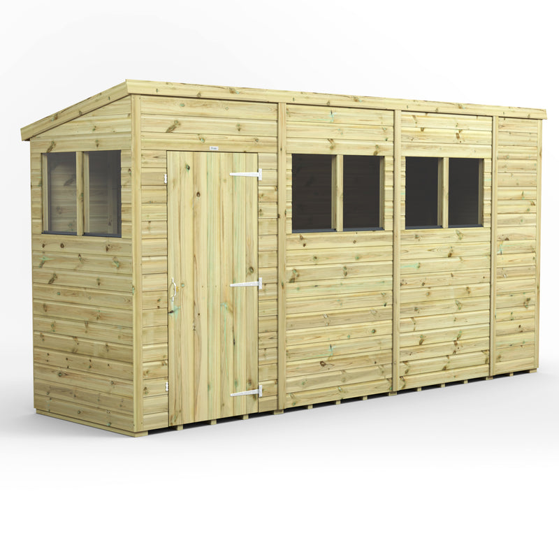 Fast Delivery Power Premium Shiplap Pent Shed