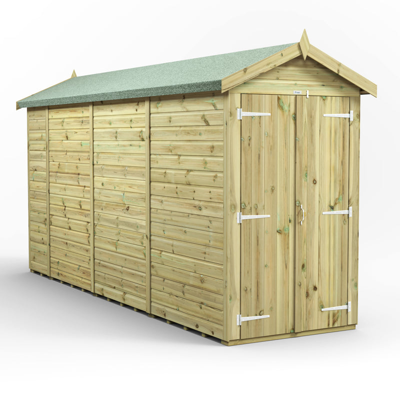 Extras | Double Door Option | Fast Delivery Power Premium Windowless Shiplap Apex Shed