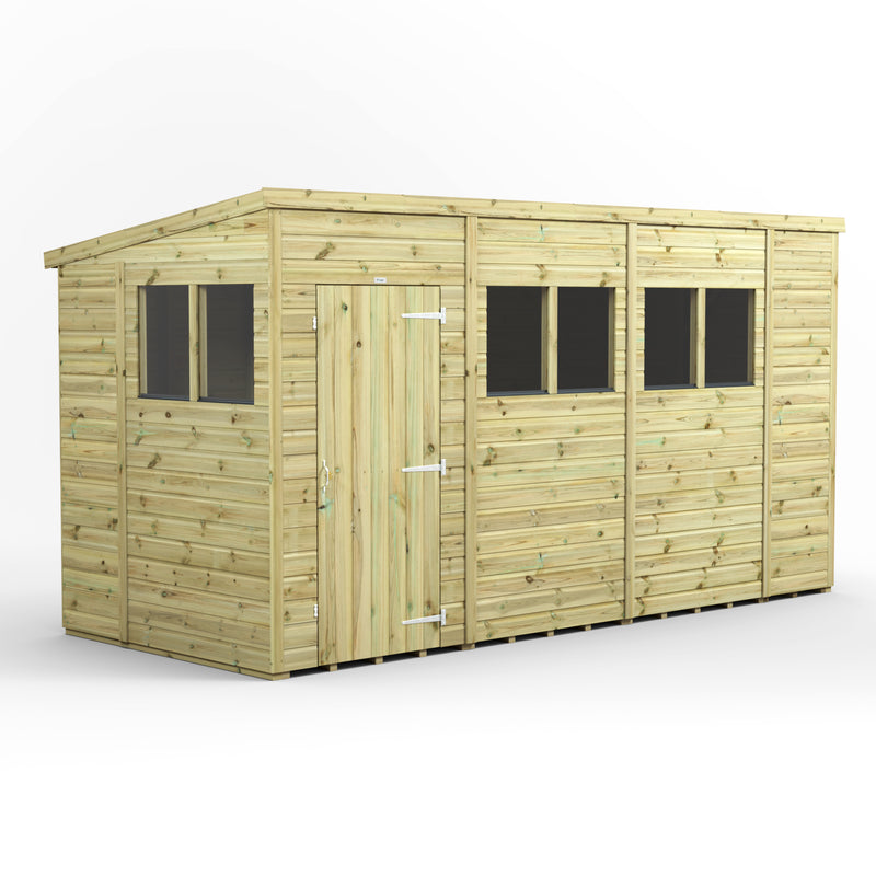 Fast Delivery Power Premium Shiplap Pent Shed