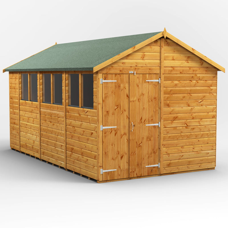 Extras | Double Door Option | Fast Delivery Power Premium Shiplap Apex Shed