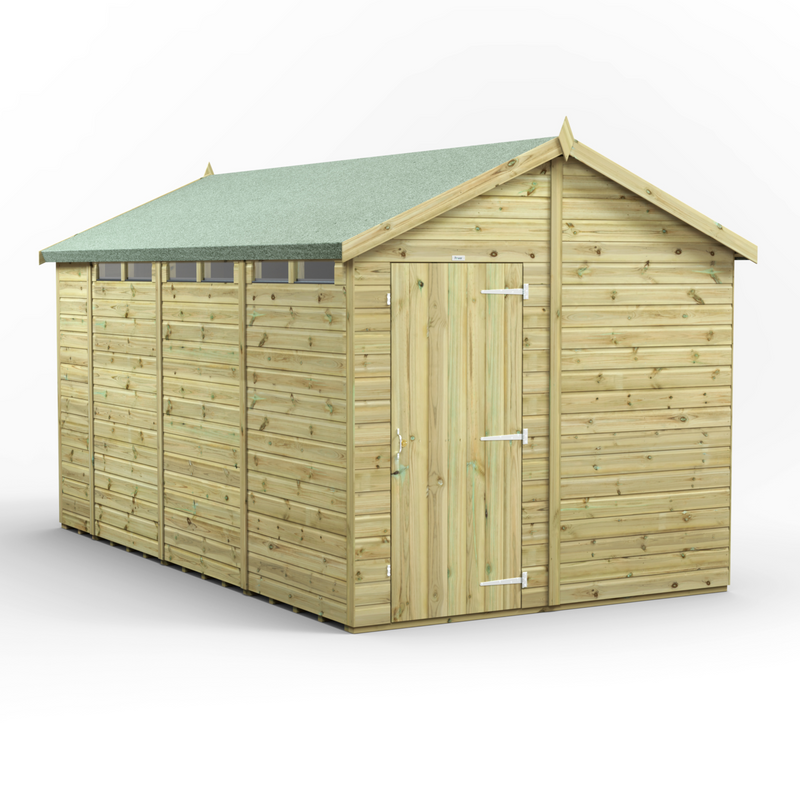 Fast Delivery Purewell Power Premium Security Shiplap Apex Shed