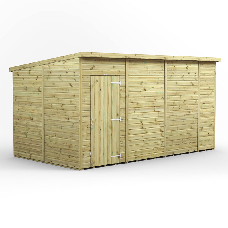 Fast Delivery Power Premium Windowless Shiplap Pent Shed