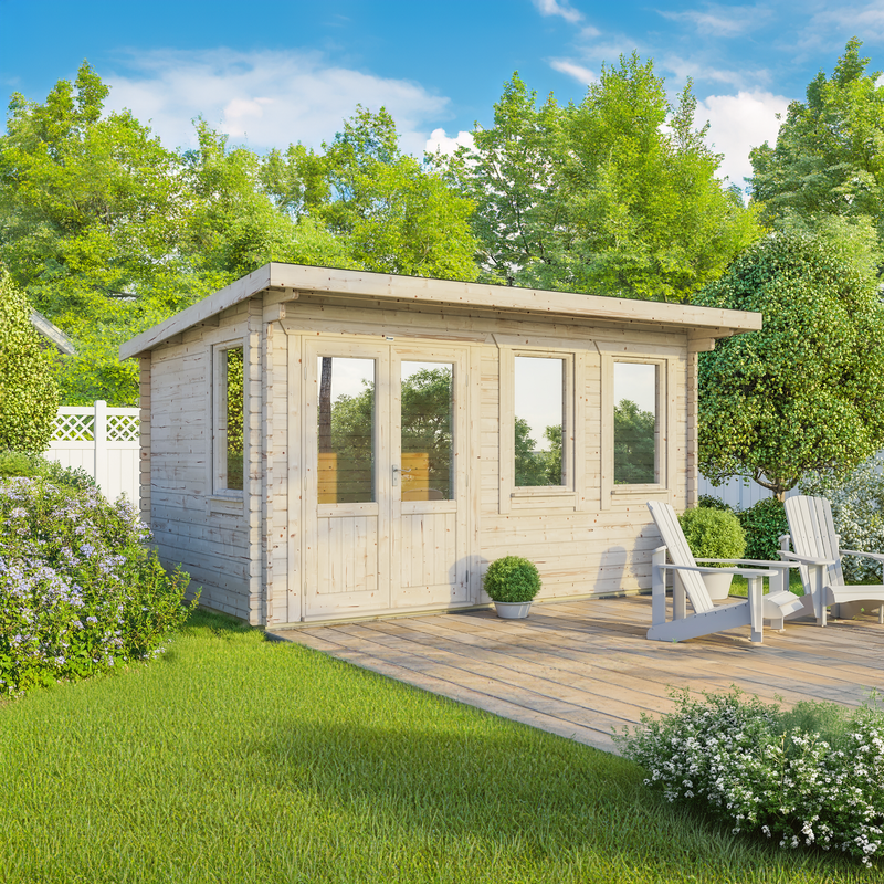 Express Power Classic Pent Log Cabin