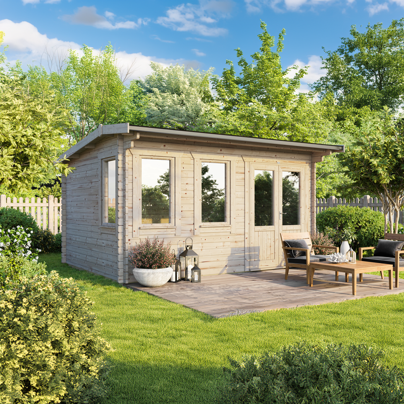 Express Power Classic Offset Apex Log Cabin