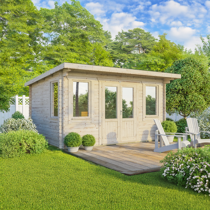 Express Power Classic Pent Log Cabin