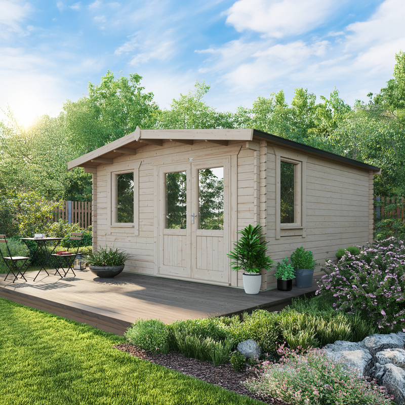 Express Power Classic Chalet Log Cabin 44mm