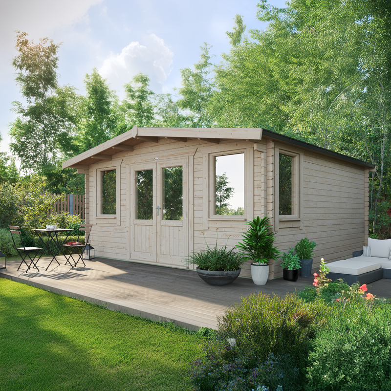 Express Power Classic Chalet Log Cabin 44mm