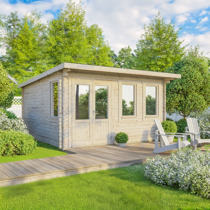 Express Power Classic Pent Log Cabin